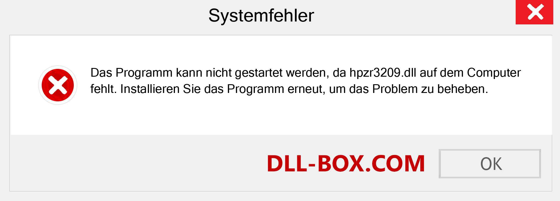 hpzr3209.dll-Datei fehlt?. Download für Windows 7, 8, 10 - Fix hpzr3209 dll Missing Error unter Windows, Fotos, Bildern