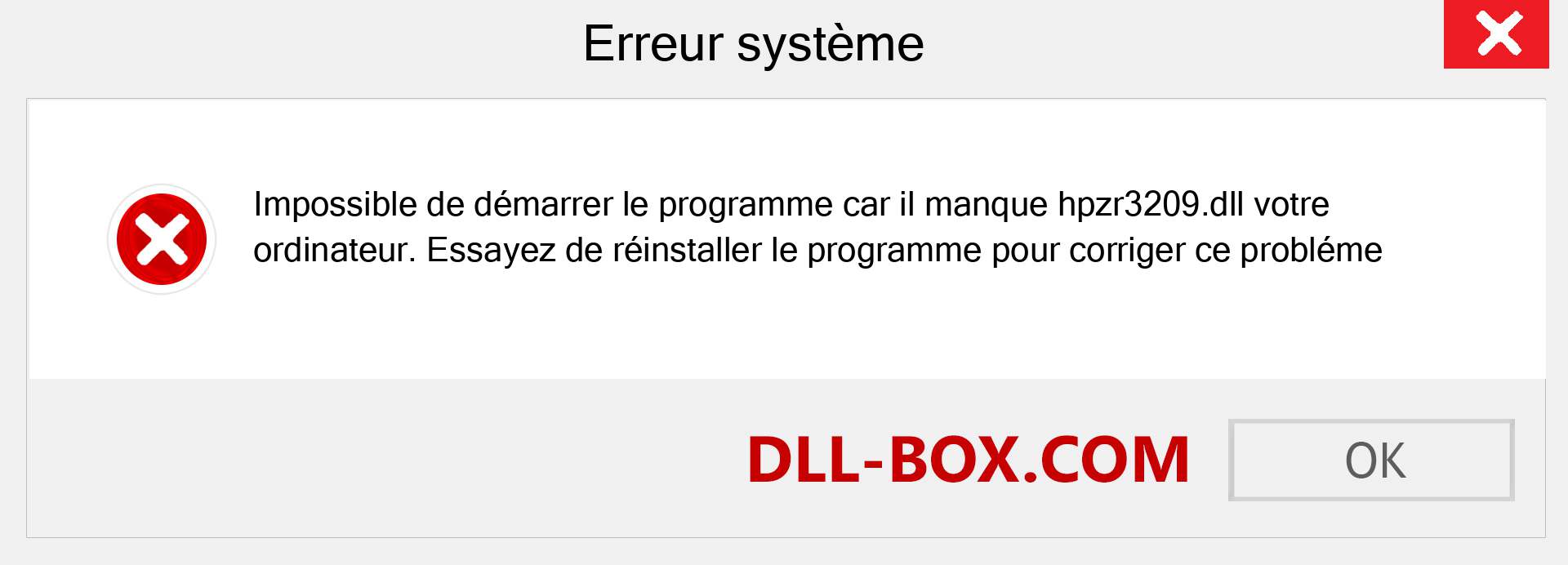 Le fichier hpzr3209.dll est manquant ?. Télécharger pour Windows 7, 8, 10 - Correction de l'erreur manquante hpzr3209 dll sur Windows, photos, images